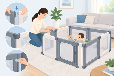 How to Assemble a Modular Playpen Safely