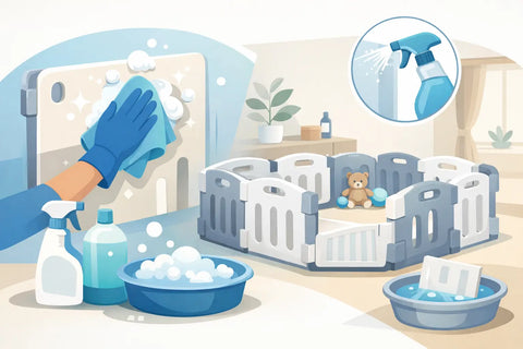 How to Clean Playpen Panels Safely at Home