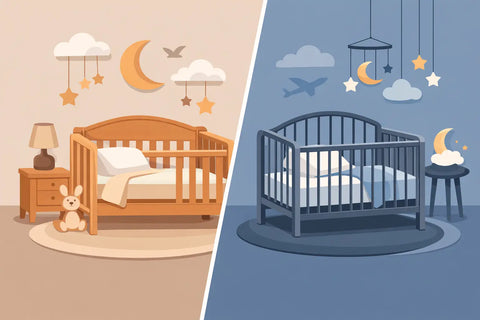 Wooden Cot vs Metal Cot for Your Nursery