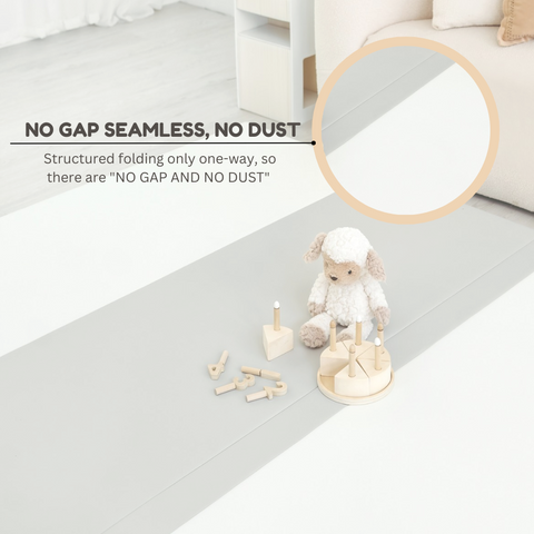 GPM SL - 127 x 165 x 4 CM High Density Foldable Vegan PU Leather Seamless Play Mat