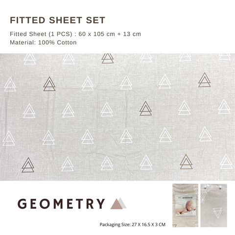 Glücklich Cot Cotton Bumper Fitted Bed Sheet Set