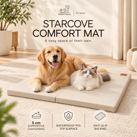 (Delivery: 4th week of Oct) Pet Series StarCove Comfort Mat 97 x 97 x 5 cm | Waterproof | Anti-Slip | Foldable