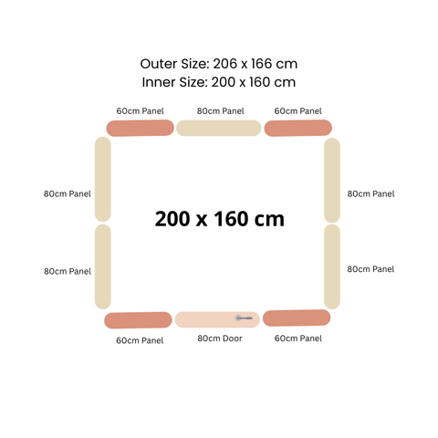 DreamNest Customised Size Baby Playpen