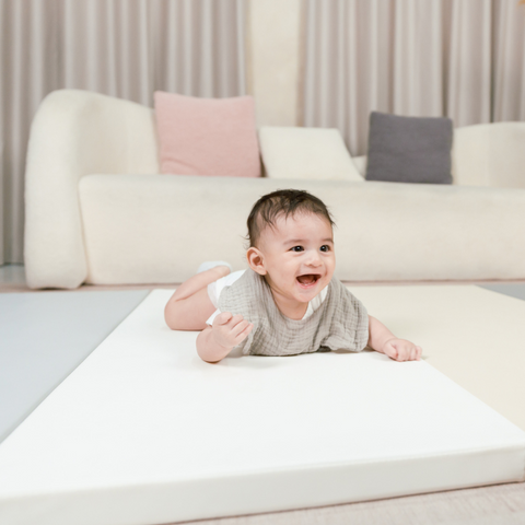 MGPM SL- 127 x 198 x 4 CM High Density Foldable Vegan PU Leather Seamless Play Mat