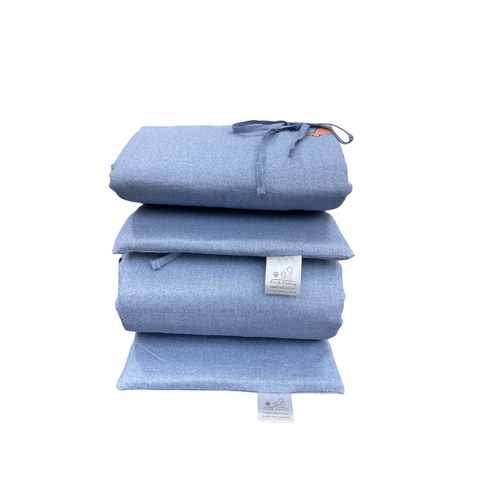 Glücklich Cot Cotton Bumper Fitted Bed Sheet Set