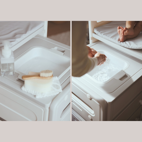 Diaper Changing Table Station Shelf