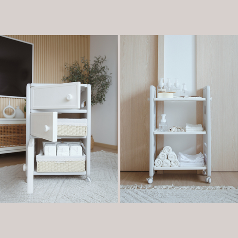 Diaper Changing Table Station Shelf