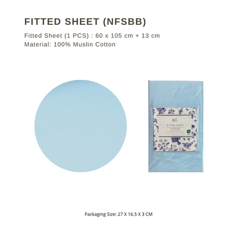 Glücklich Cot Muslin Bumper Fitted Bed Sheet Set