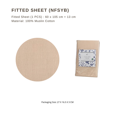 Glücklich Cot Muslin Bumper Fitted Bed Sheet Set