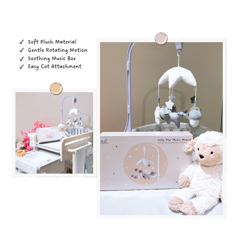 Jolly Star Wind-Up Rotating Music Mobile