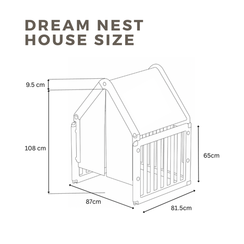 DreamNest Playpen House (with Fabric Canopy)