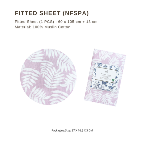 Glücklich Cot Muslin Bumper Fitted Bed Sheet Set