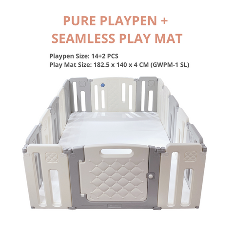 GWPM-1 140 x 182.5 x 4 CM High Density Foldable Vegan PU Leather Play Mat