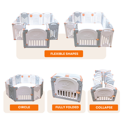 Bear Playpen - Classic Perfect Fit Set (Playpen + Play Mat)