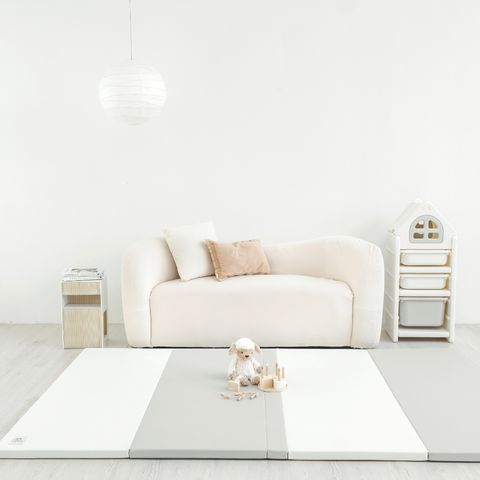 REPM SL - 160 x 234 x 4 cm Antibacterial Seamless Solvent-Free (environmentally friendly) Foldable Vegan PU Leather Play Mat