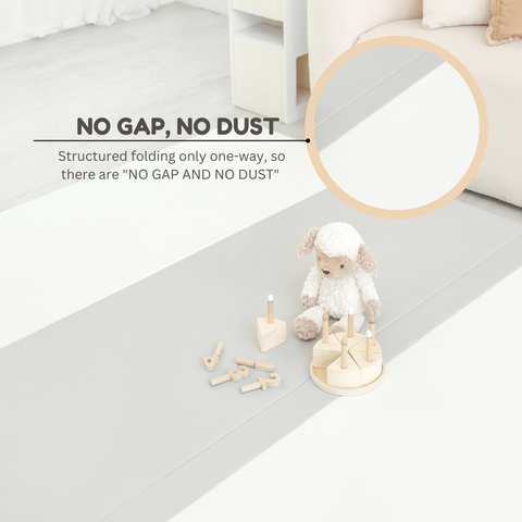 REPM SL - 160 x 234 x 4 cm Antibacterial Seamless Solvent-Free (environmentally friendly) Foldable Vegan PU Leather Play Mat