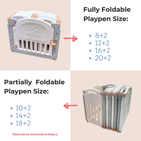 Bear Playpen - Classic Perfect Fit Set (Playpen + Play Mat)