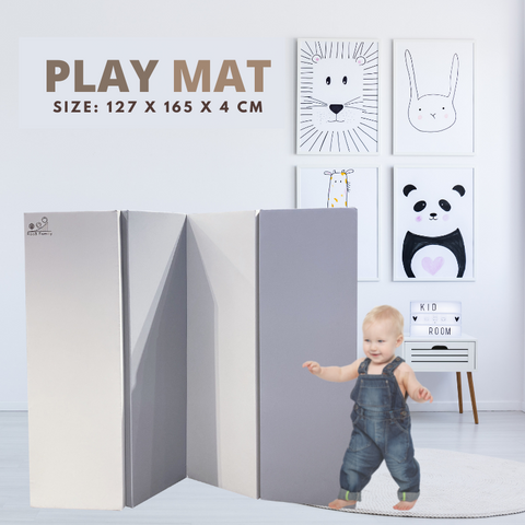 GPM - 127 x 165 x 4 CM High Density Foldable Vegan PU Leather Play Mat