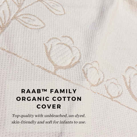 RaaB™ Family Organic Cotton Cover Hypoallergenic, Breathable, Anti Dust mite, Antibacterial - RaaB™ Family Official Online Store
