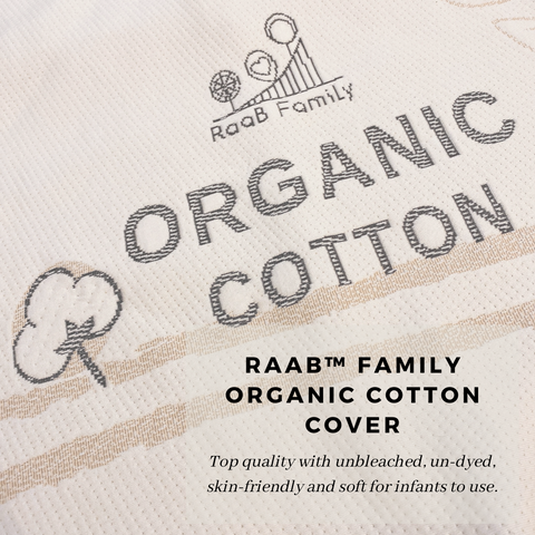 RaaB™ Family Organic Cotton Cover Hypoallergenic, Breathable, Anti Dust mite, Antibacterial - RaaB™ Family Official Online Store