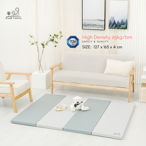 GPM - 127 x 165 x 4 CM High Density Foldable Vegan PU Leather Play Mat