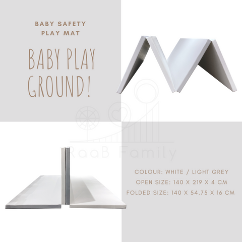 GWPM-2 140 x 219 x 4 CM High Density Foldable Vegan PU Leather Play Mat