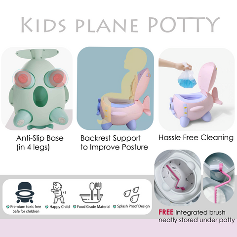 RaaB Family Airplane Potty sit posture
