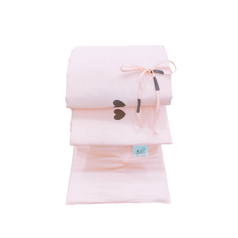 Glücklich Cot Cotton Bumper Fitted Bed Sheet Set