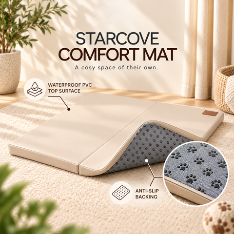 (Delivery: 4th week of Oct) Pet Series StarCove Comfort Mat 97 x 97 x 5 cm | Waterproof | Anti-Slip | Foldable