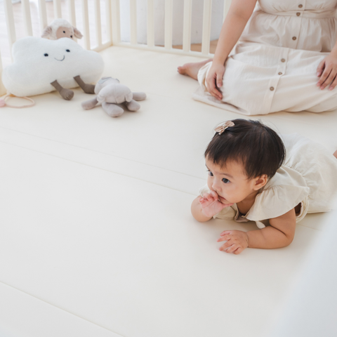 DreamNest Play Mat - 130 x 190 x 4 cm, 140 x 210 x 4 cm Anti-bacterial Anti-Slip Seamless