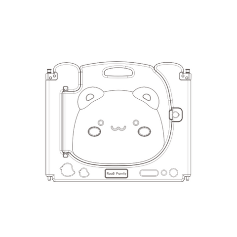 Raccoon Playpen Door Panel