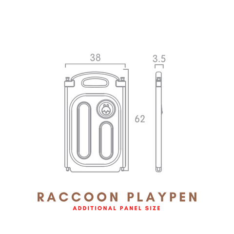 Raccoon Playpen Additional Panel Set