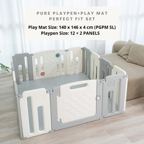 Pure Playpen - Taller than Standard Perfect Fit Set (Playpen + Play Mat)