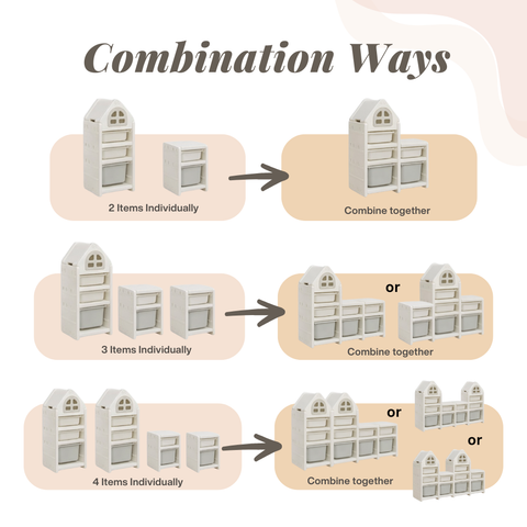 Kids Storage Rack Organiser Cabinet