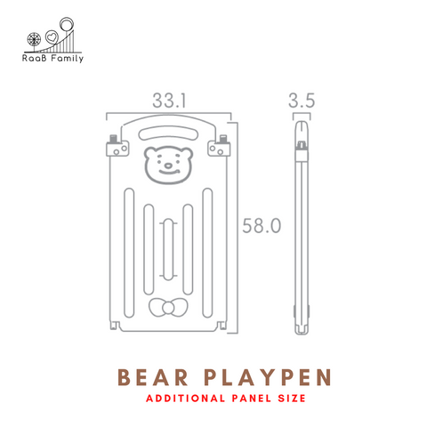 Bear Playpen Additional Panel Set