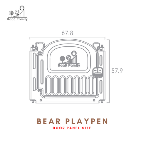 Bear Playpen Door Panel