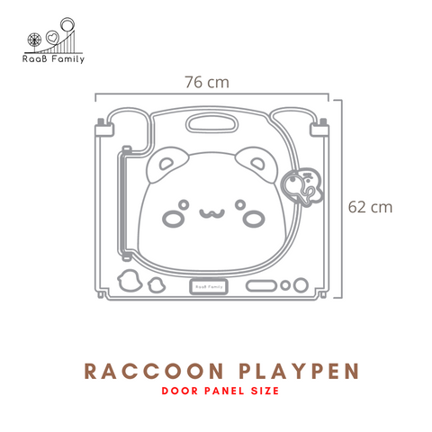Raccoon Playpen Door Panel