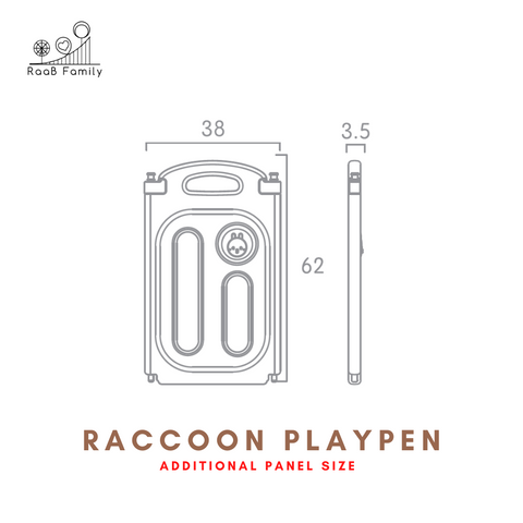 Raccoon Playpen Additional Panel Set